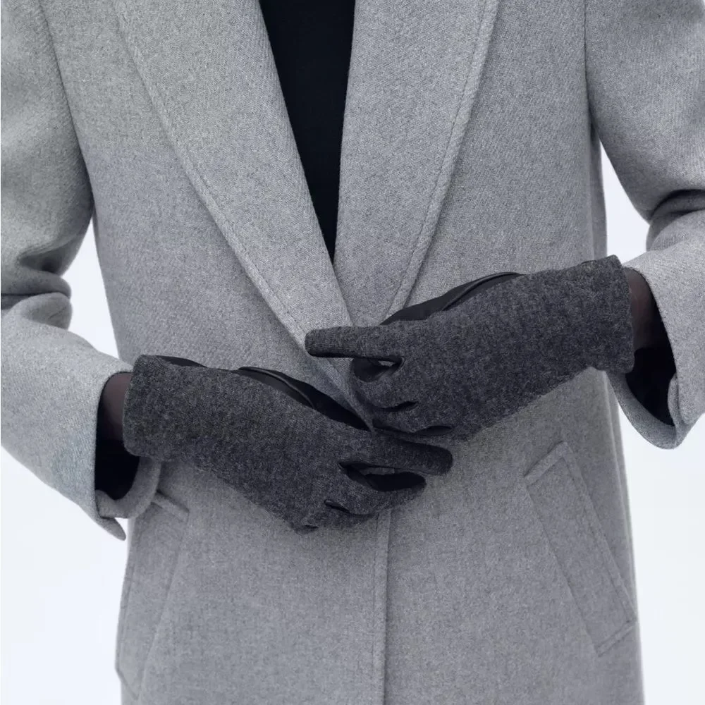 Zara Short Wool Gloves New
